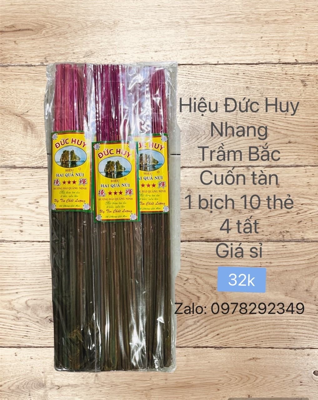 Nhang Trầm Bắc. cuốn tàn, hiệu đức huy
