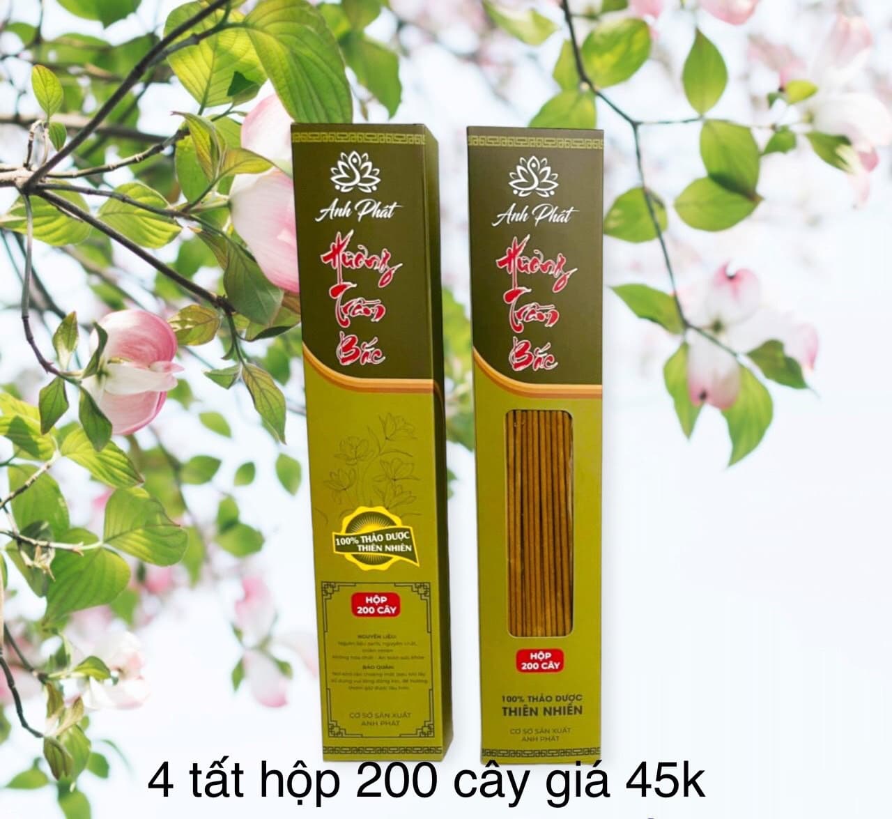 nhang trầm bắc 200 cây